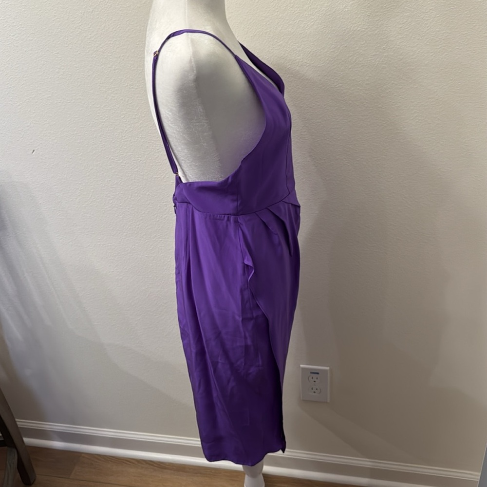 Amanda Uprichard Purple Midi Dress - Picture 6 of 10